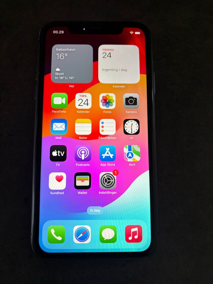 iPhone 11, 128 GB, sort