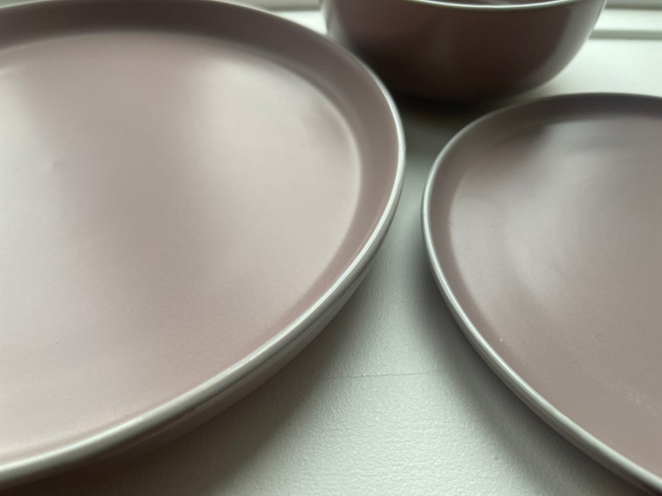 Keramik Lyserøde skåle store og