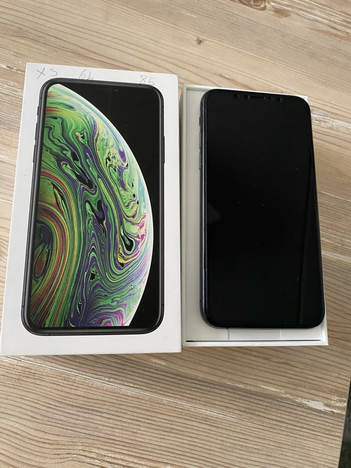 iPhone XS, 256 GB, sort