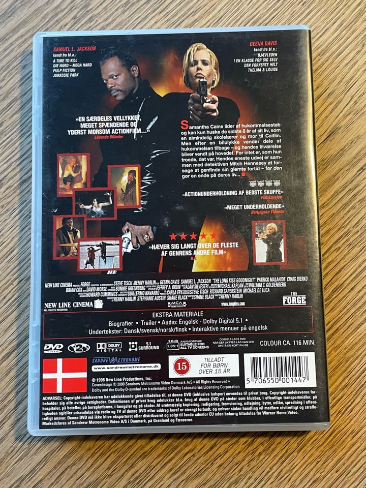 The Long Kiss Goodnight, DVD,