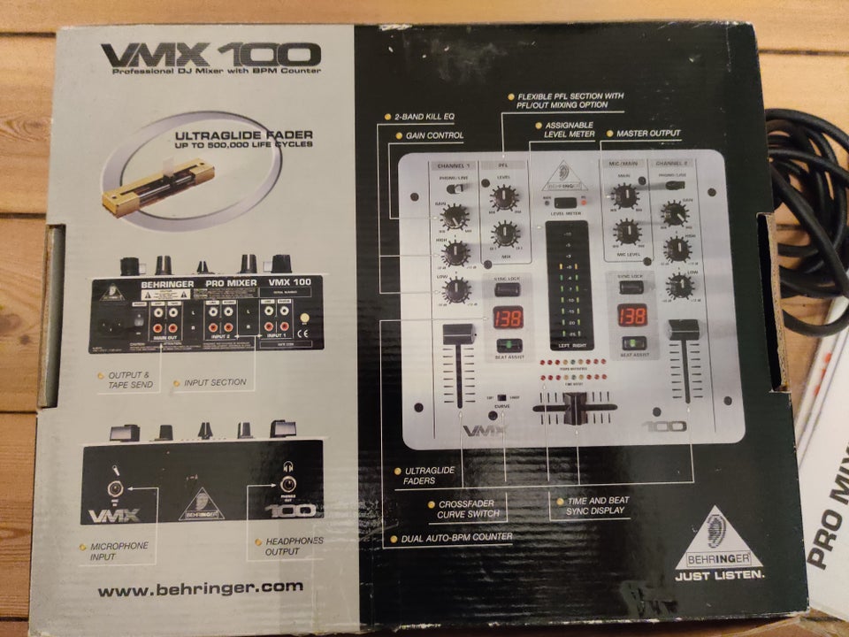 VMX100 professional DJ Mixer vith