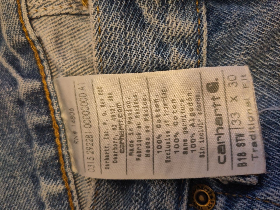 Jeans, Carhartt, str. 33