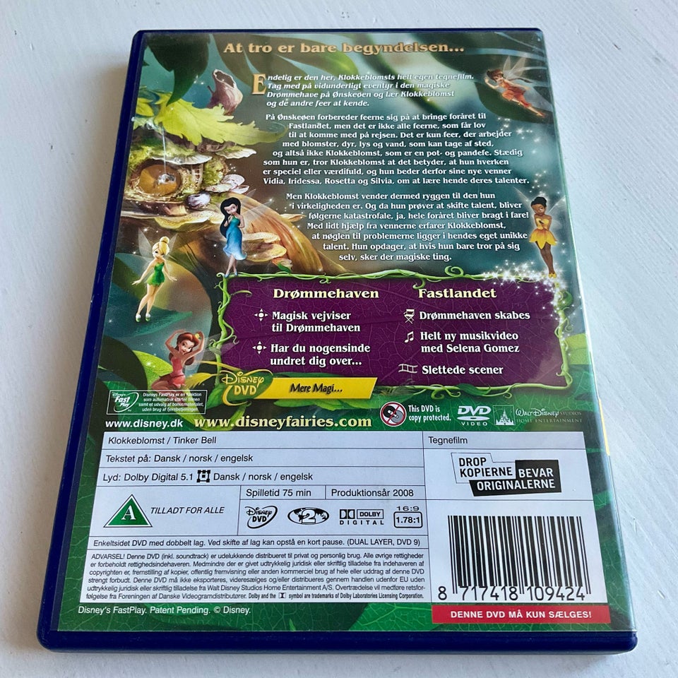 Disney Klokkeblomst DVD