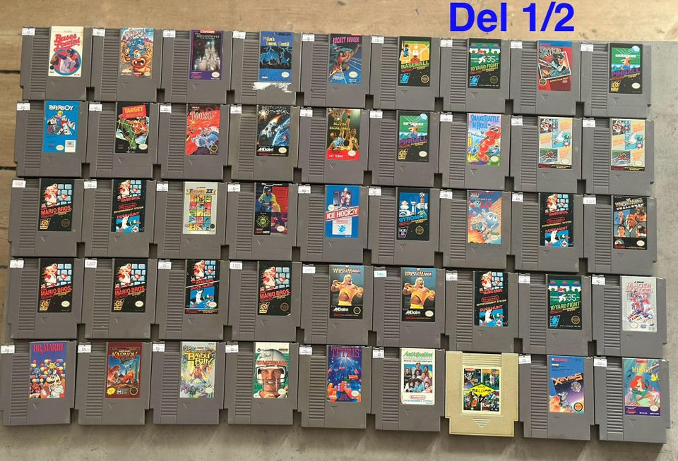 78 Stk Nintendo Spil NES Nintendo