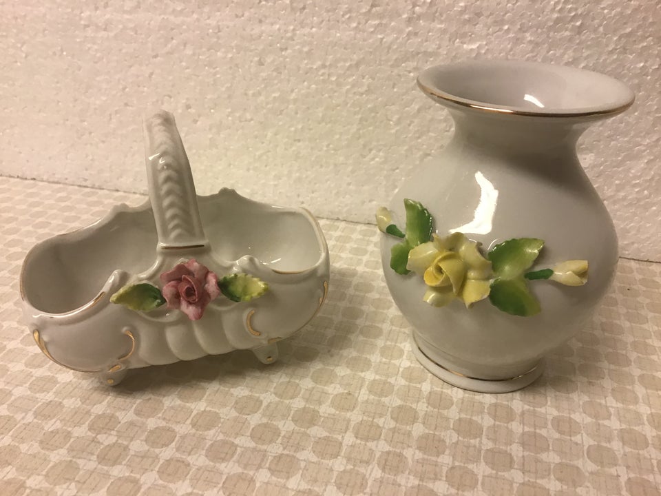 Porcelæn Hvide Kurve med Hank og med