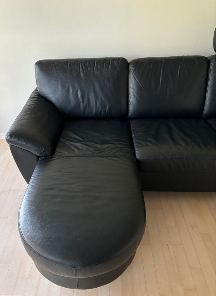 Sofa, læder, 3 pers.