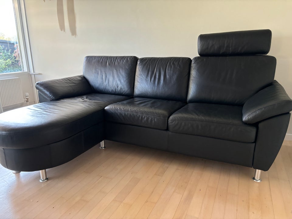 Sofa, læder, 3 pers.