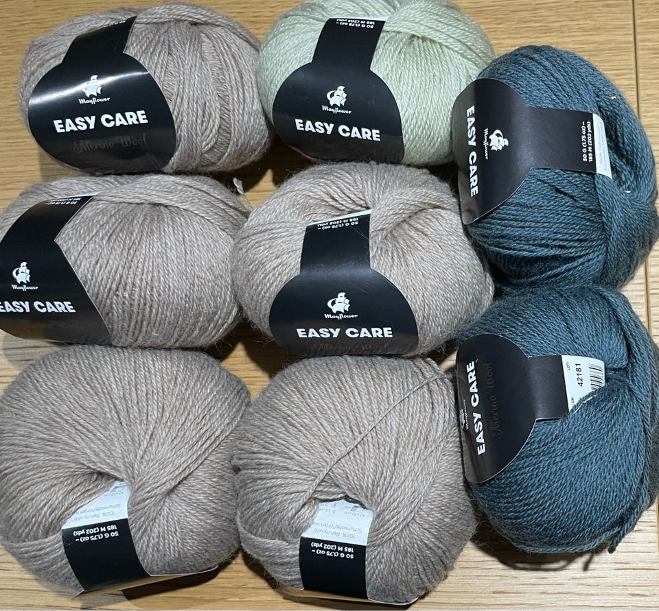 Garn, 400 g. Easy Care Merino.