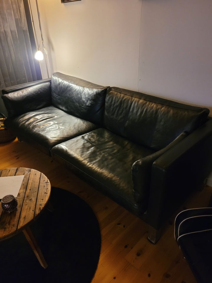 Sofa, læder, 3 pers.