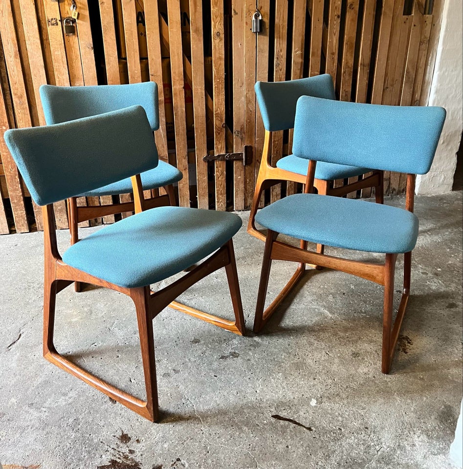 4 teak stole dansk design Erik Buch?