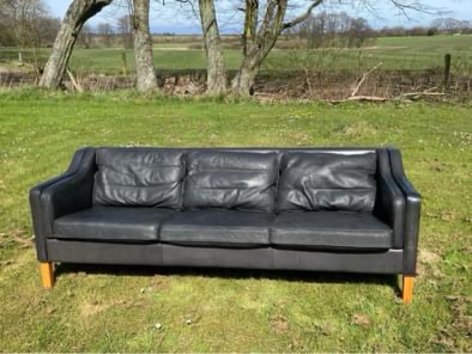 Sofa læder 3 pers