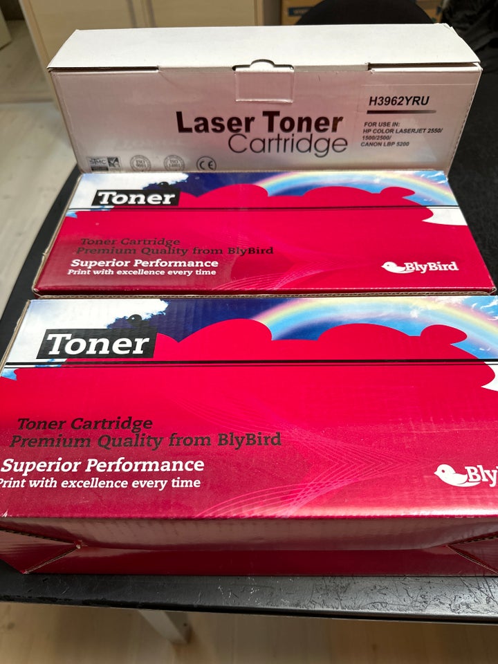 Lasertoner m farve