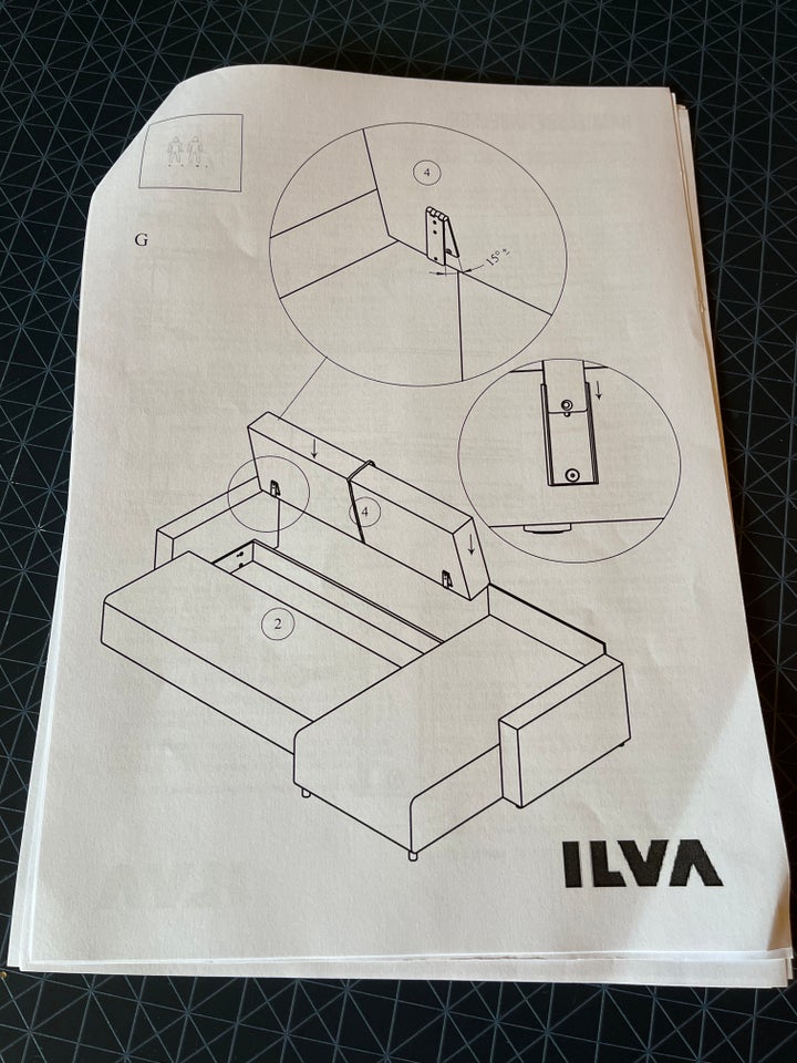 Sovesofa, Ilva, b: 157 l: 234 h: 83