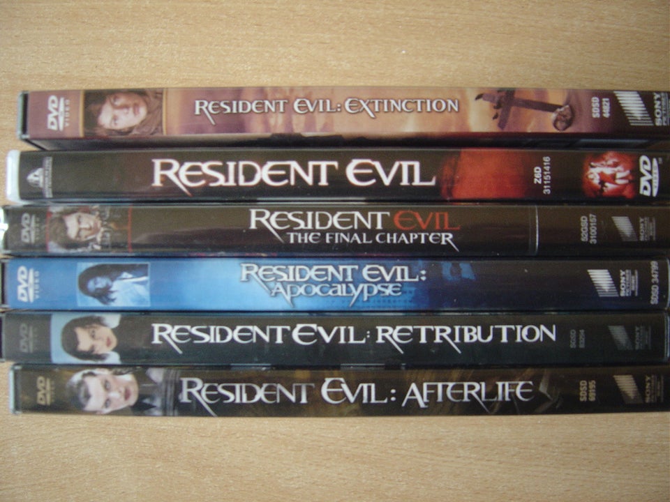 resident evil, DVD, andet