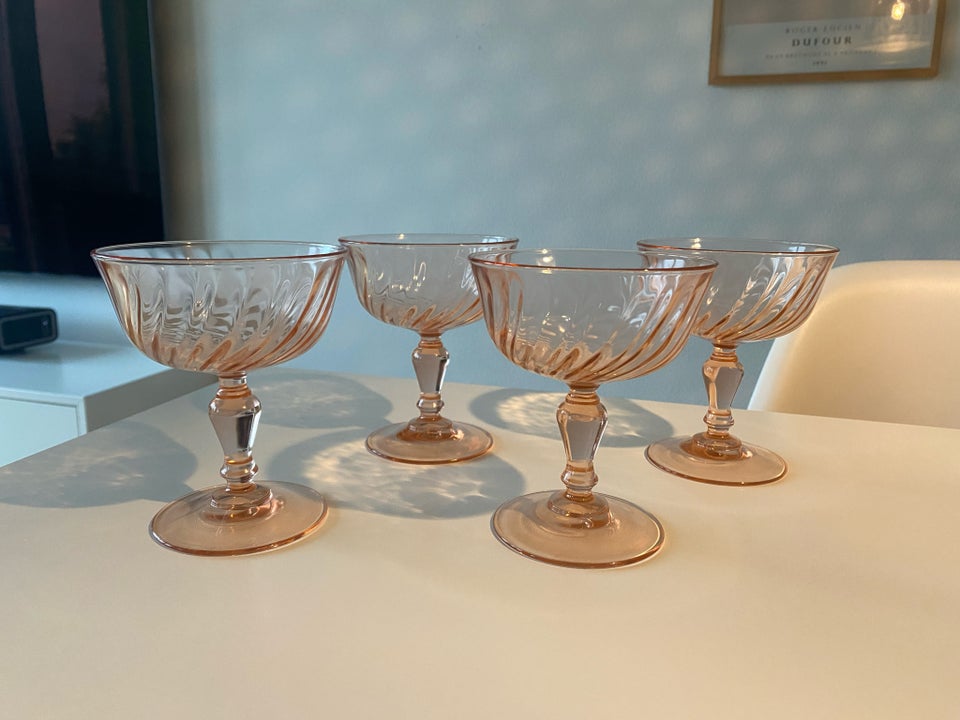 Glas, Champagneskål, Rosaline