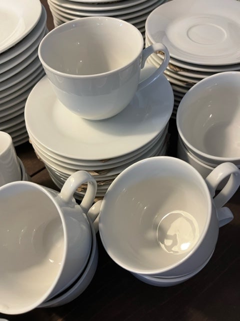 Porcelæn Kaffestel tallerkner