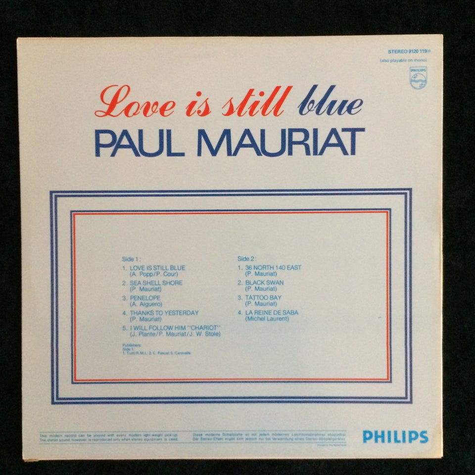 LP, Paul Mauriat, Love Is Still Blue