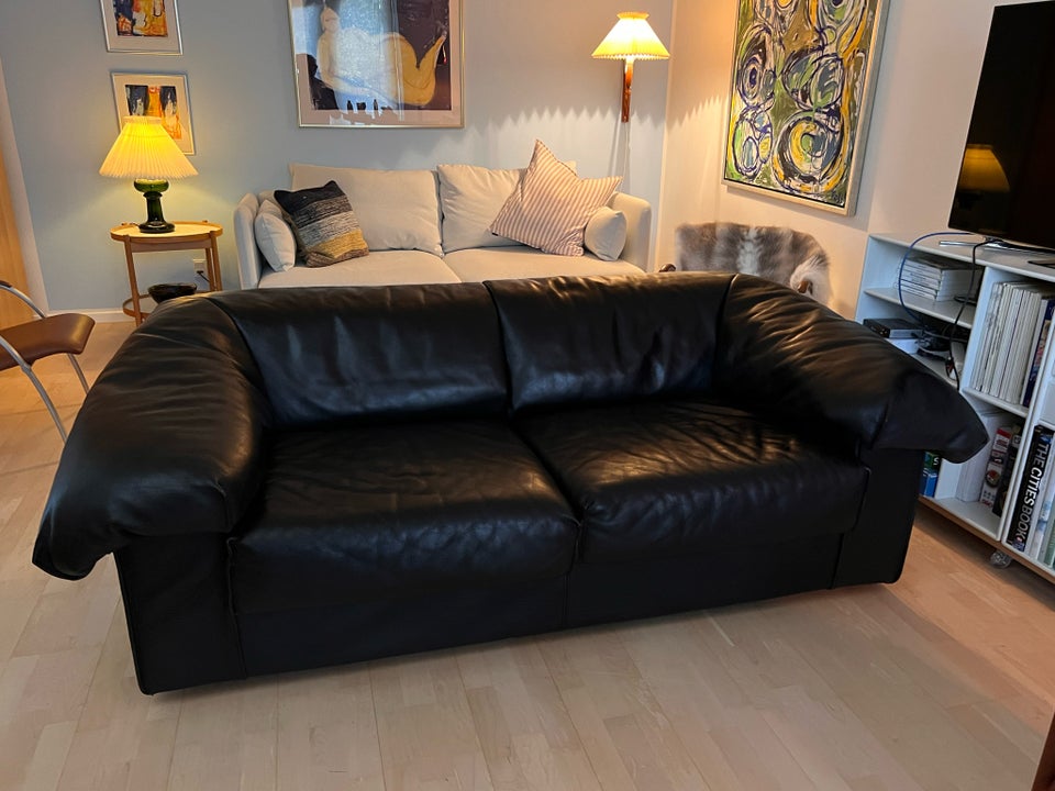 Sofa, læder, 2 pers.