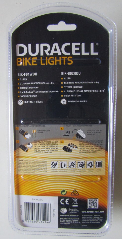 Cykellygter, Duracell Bike Lights