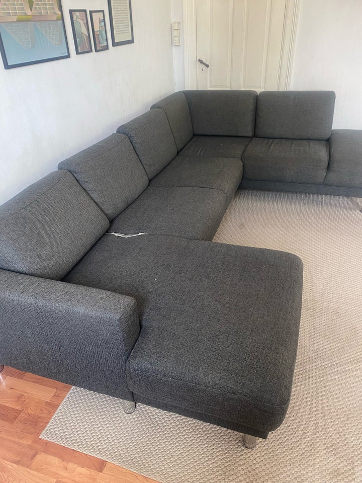 Sofa bomuld 6 pers