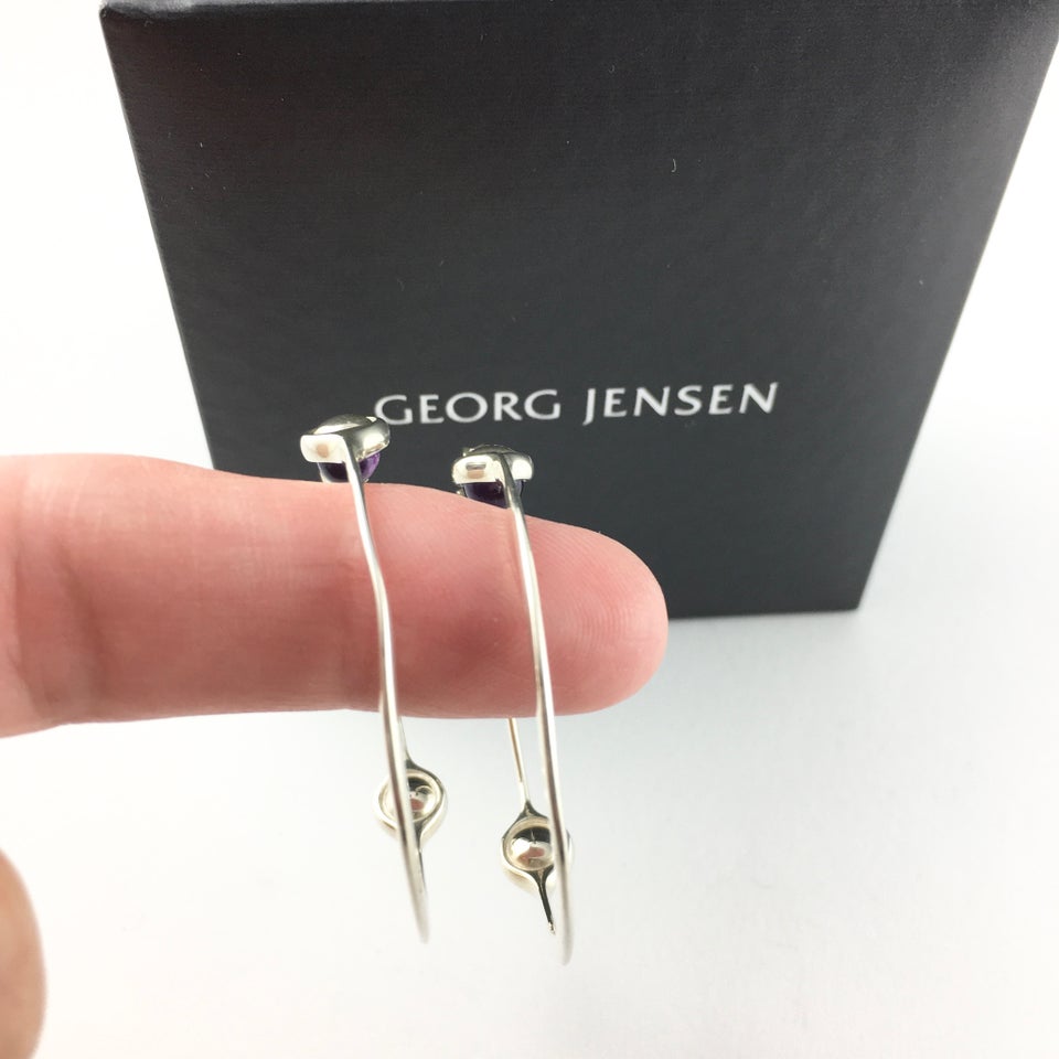 Øreringe, sølv, Georg Jensen