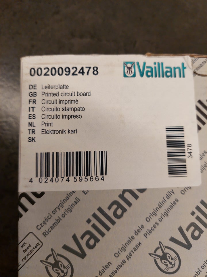 Hovedprintplade, Vaillant