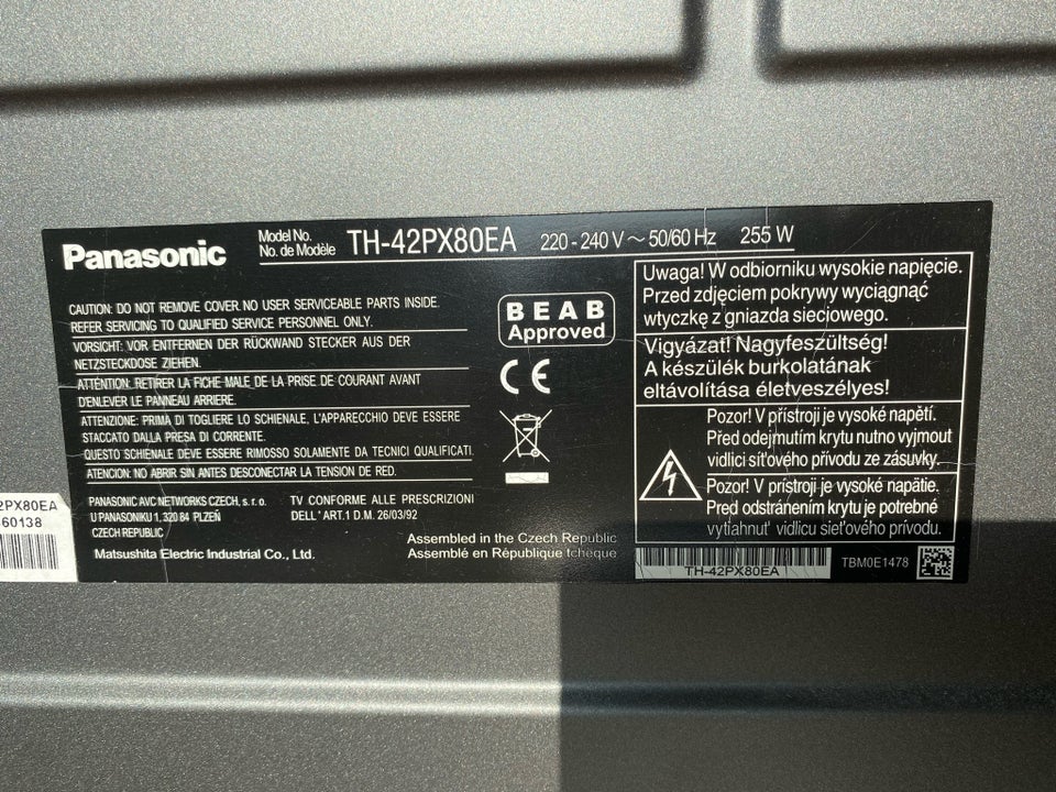 Plasma, Panasonic, 42"