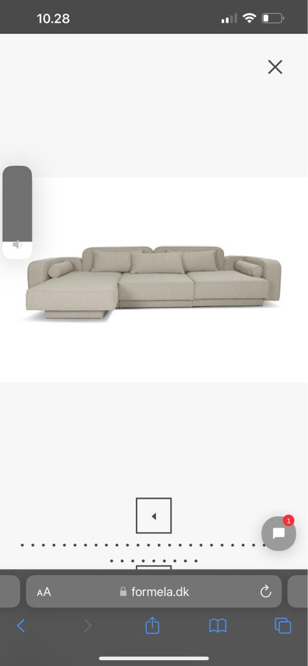 Sofa, polyester, 4 pers.