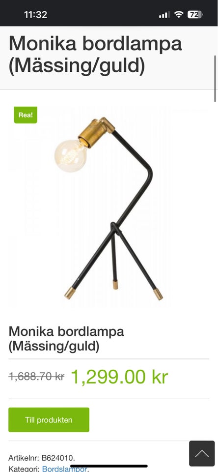 Skrivebordslampe