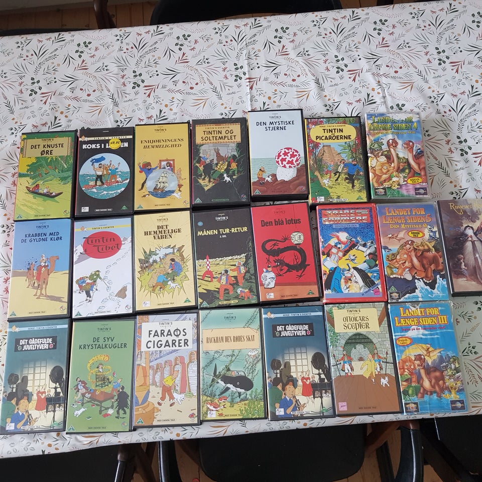 Tegnefilm 16 Tintin og andre vhs