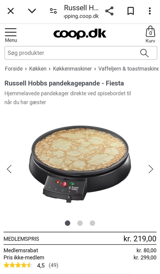 Pandekagebager crepe maker