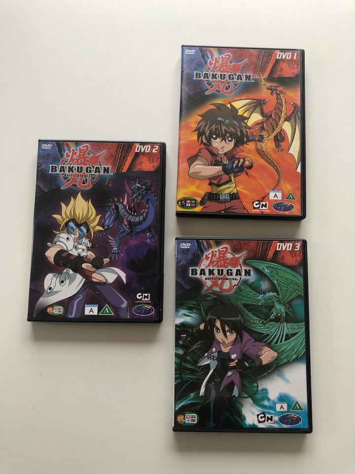 Bakugan Battle Brawlers dvd 1+2+3,