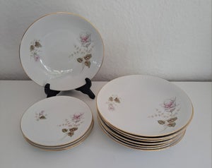 Porcelæn Tallerkener Edelstein