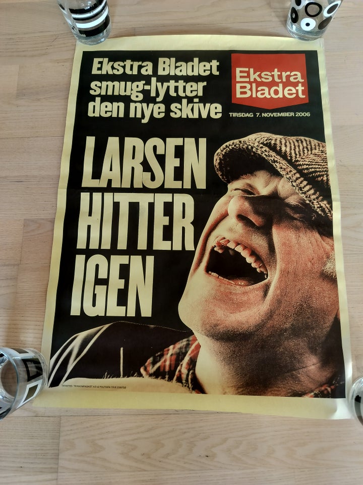 Plakat Kim Larsen motiv: