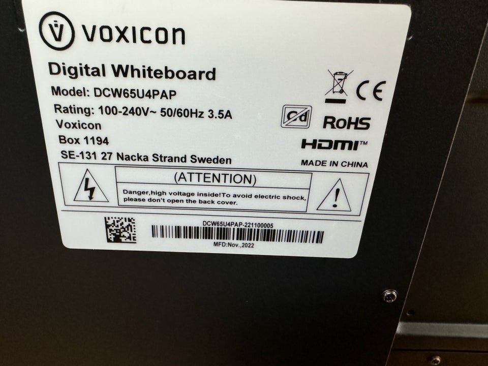 Voxicon fladskærm DCW65U24PAP