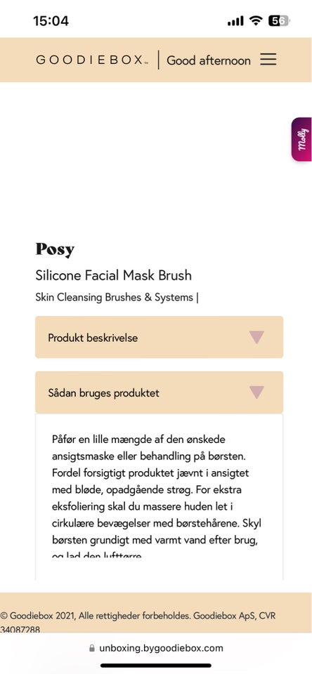 Ansigtspleje, Face brush, Posy