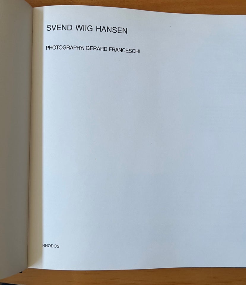 Svend Wiig Hansen, emne: kunst og