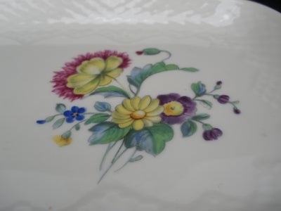 Porcelæn Saksisk Blomst Fad 1