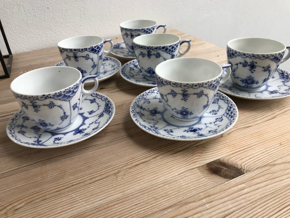 Porcelæn, 5 par musselmalede