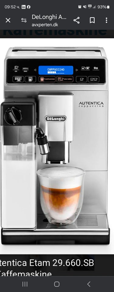 Kaffemaskiner, Delonghi