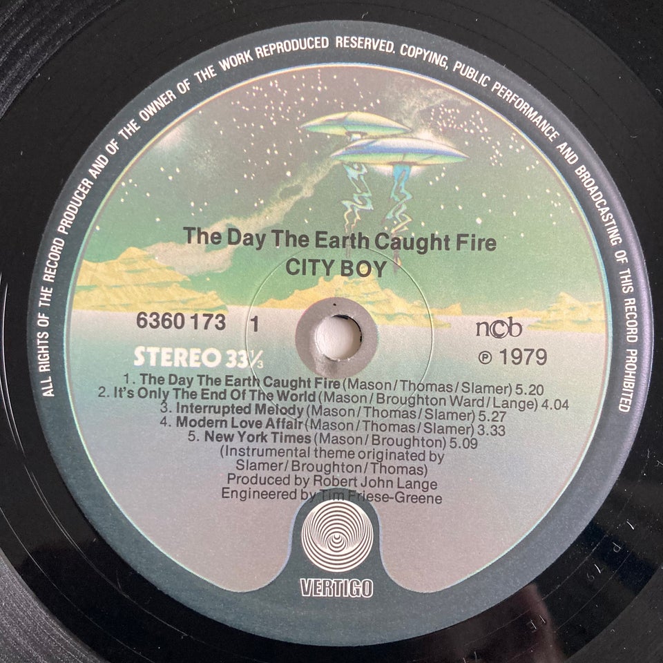 LP, City Boy, The Day The Earth