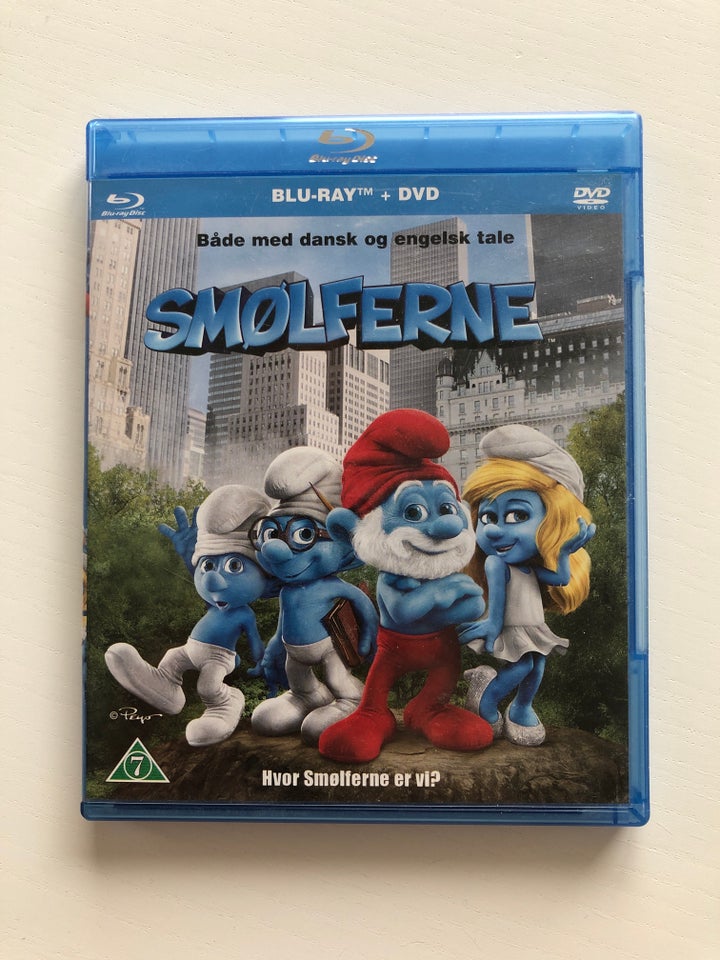 Smølferne dvd+Blu-Ray ,