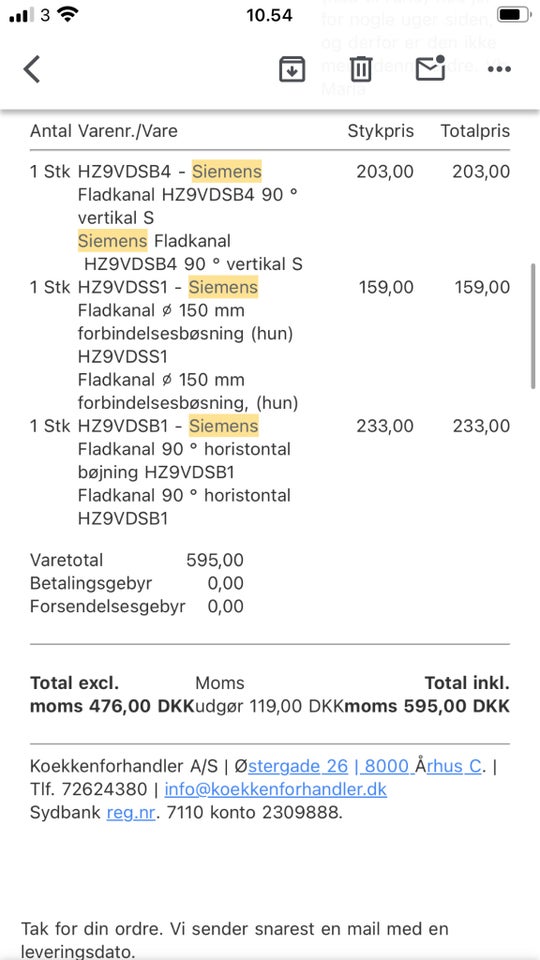 Ventilationsrør, Siemens