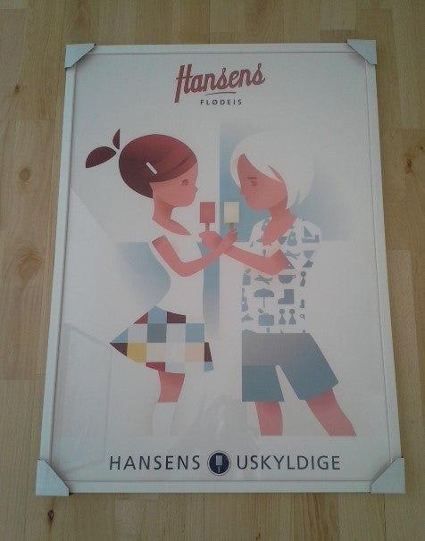 Plakat, , Hansens flødeis