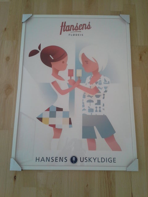 Plakat, , Hansens flødeis