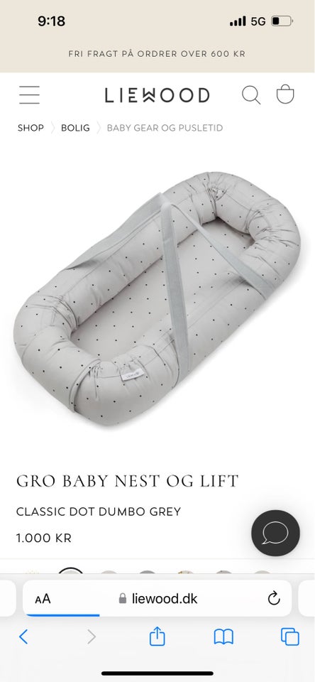 Anden barneseng Babynest Liewood