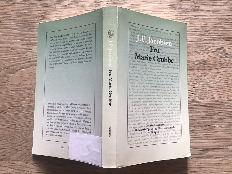 Fru Marie Grubbe JP Jacobsen