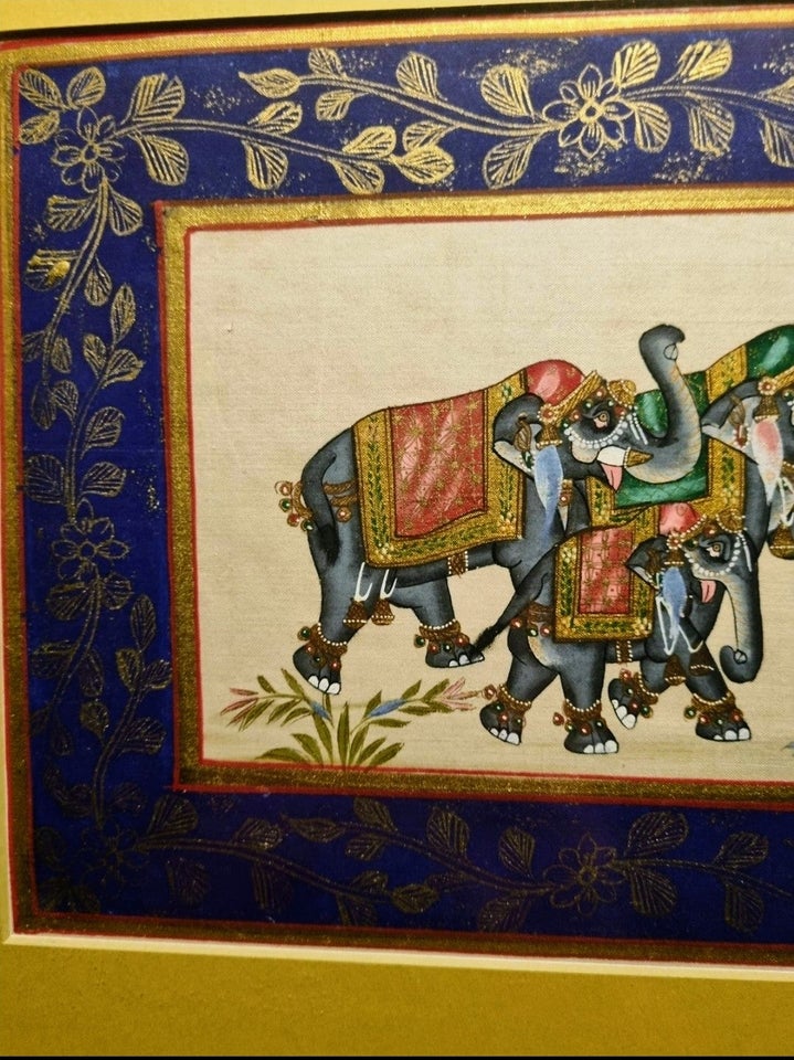 Silk painting Rajasthani motiv: