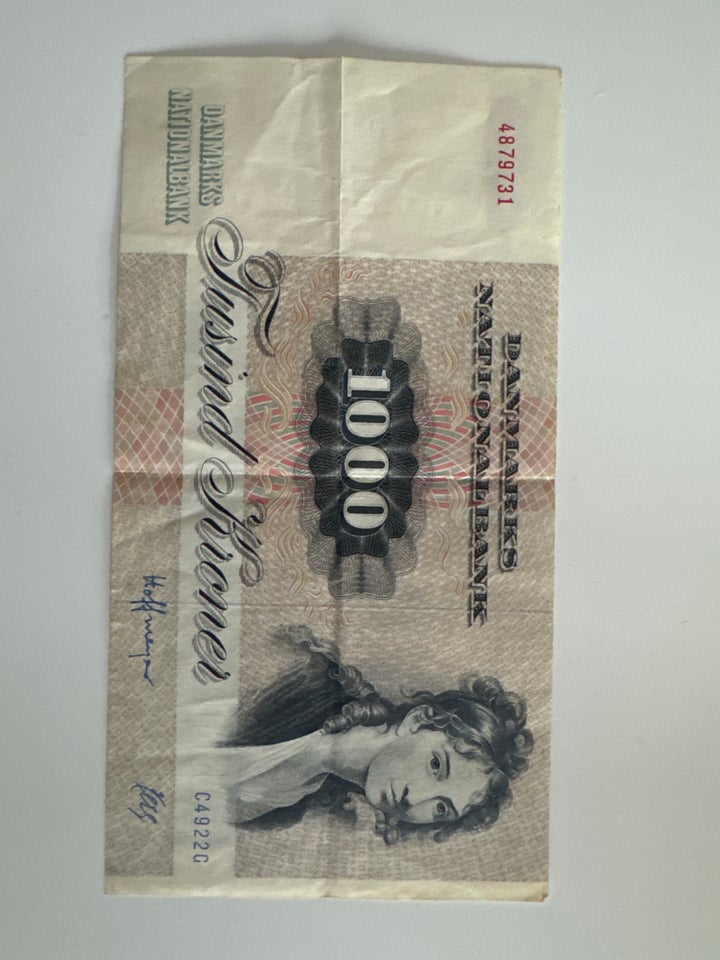 Danmark, sedler, 1000