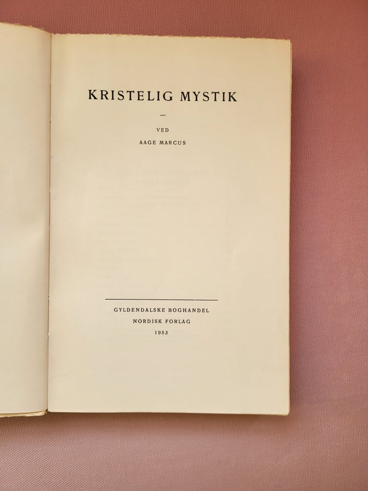 Kristelig mystik, Aage Marcus,